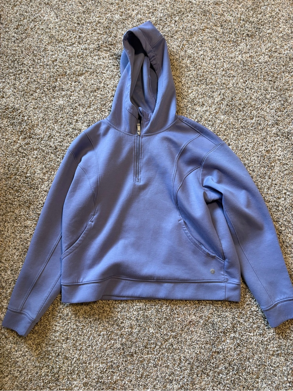 Apana Purple/Blue Half-Zip Hoodie